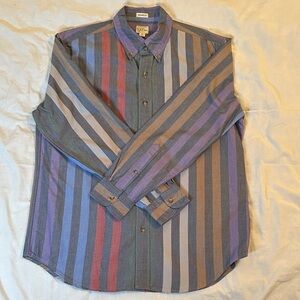 J. Crew Men's Multicolor Striped Button Down Shirt